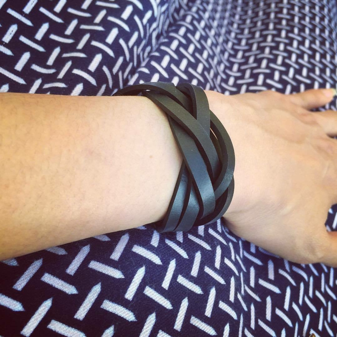 Dimension Recycled Rubber Bracelet-3