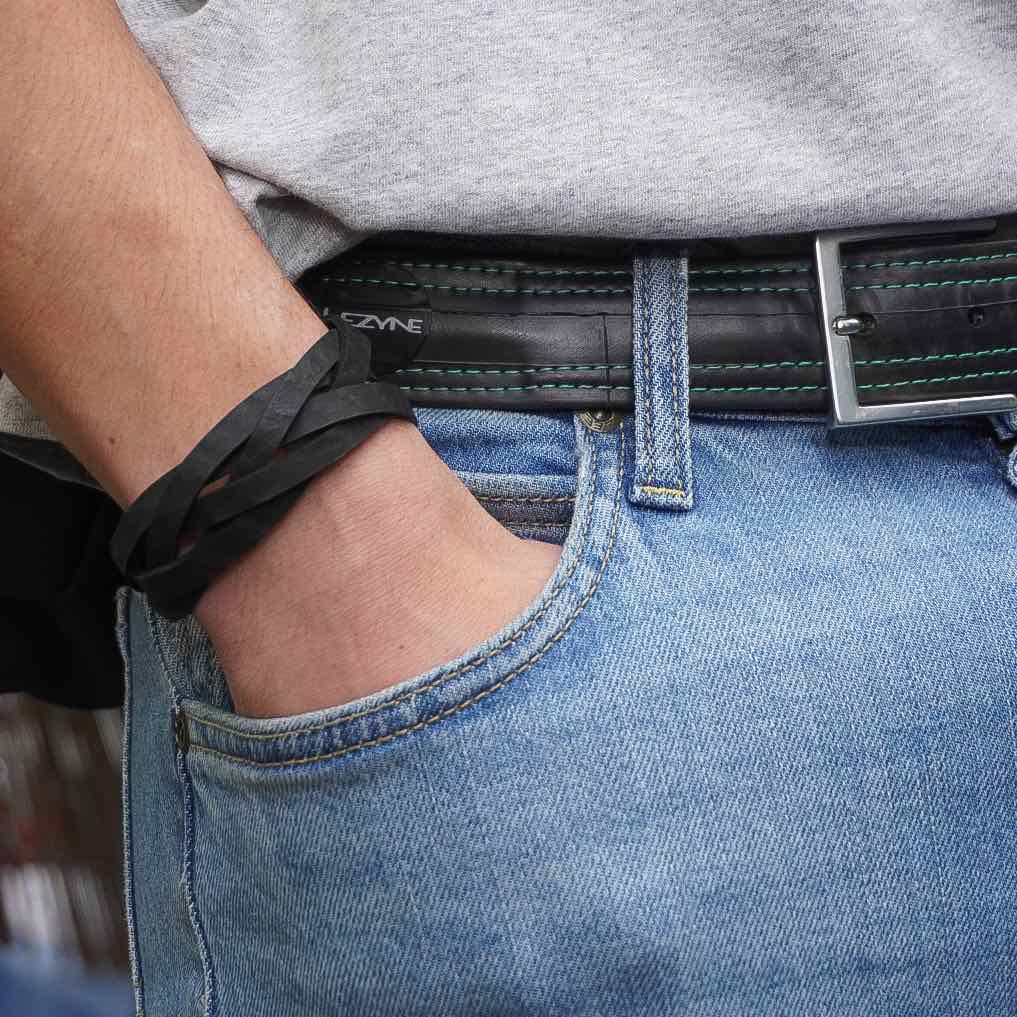 Dimension Recycled Rubber Bracelet-0