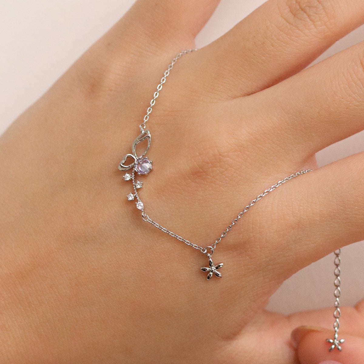 Butterfly cubic bracelet-2