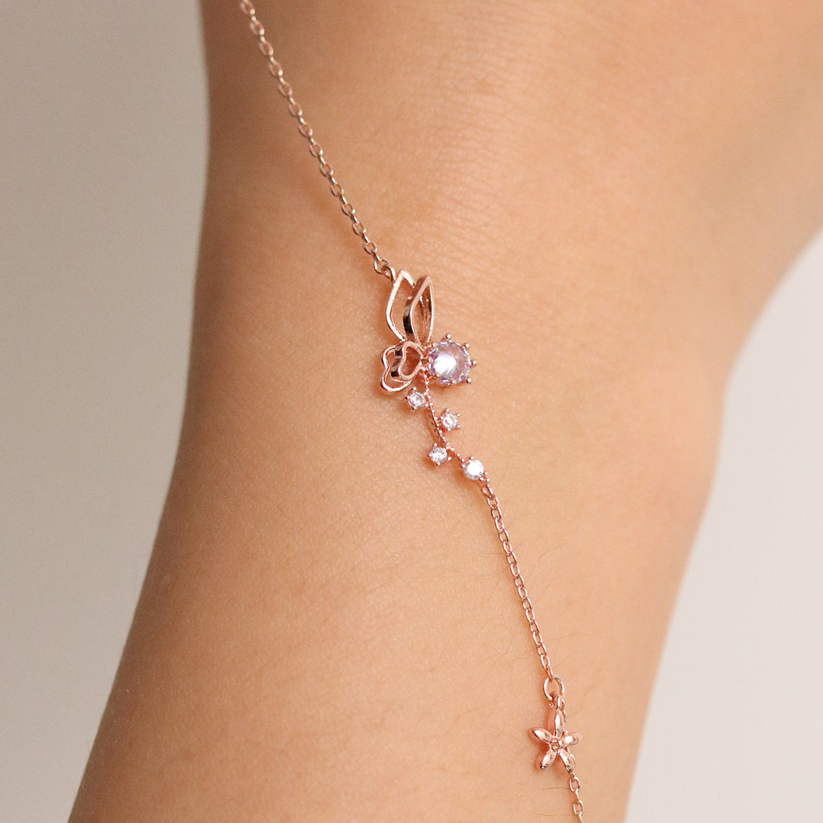 Butterfly cubic bracelet-3
