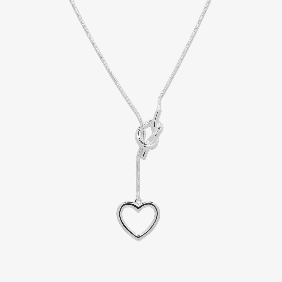Heart chain necklace-0