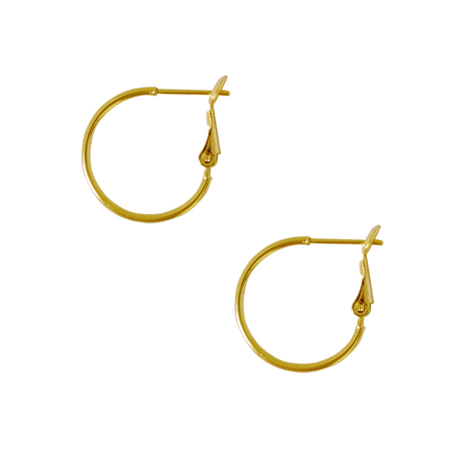 Gold Thin Hoop Leverback minimalist earrings | by Ifemi Jewels-0